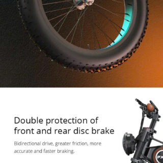 PXID P5 xe đạp điện bánh béo 24 inch